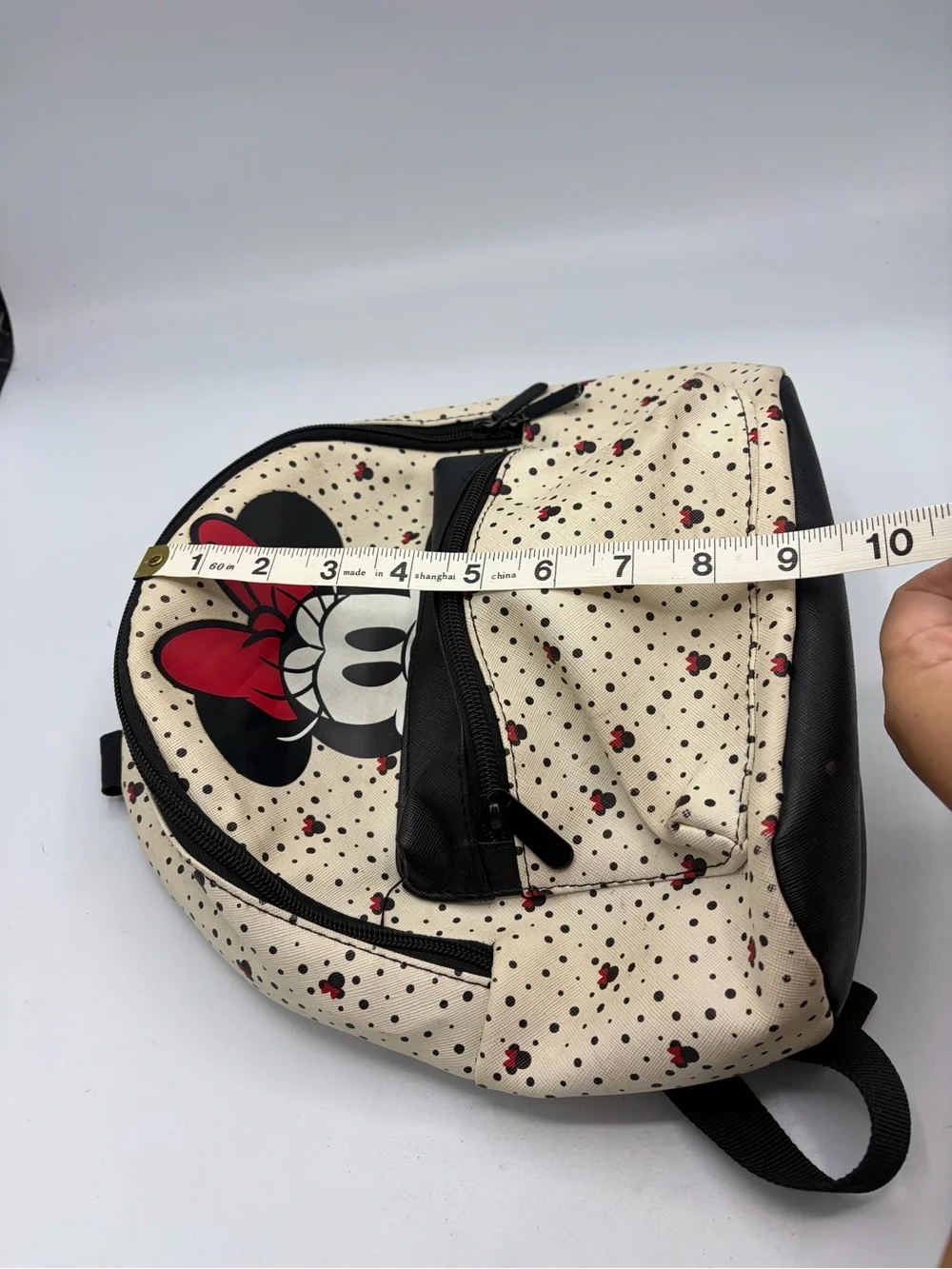 Disney Minnie Mouse Cream, Black & Red Mini Backpack